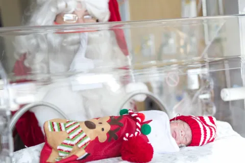 NICU Baby in Stocking