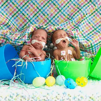 Denver Health NICU Newborns Celebrate First Easter