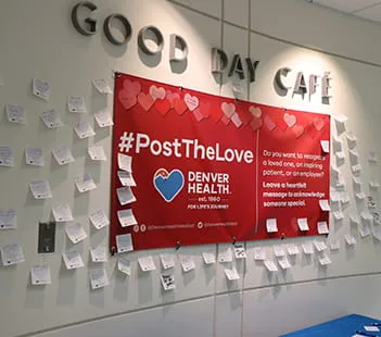 Denver Health Posts the Love on Valentine's Day